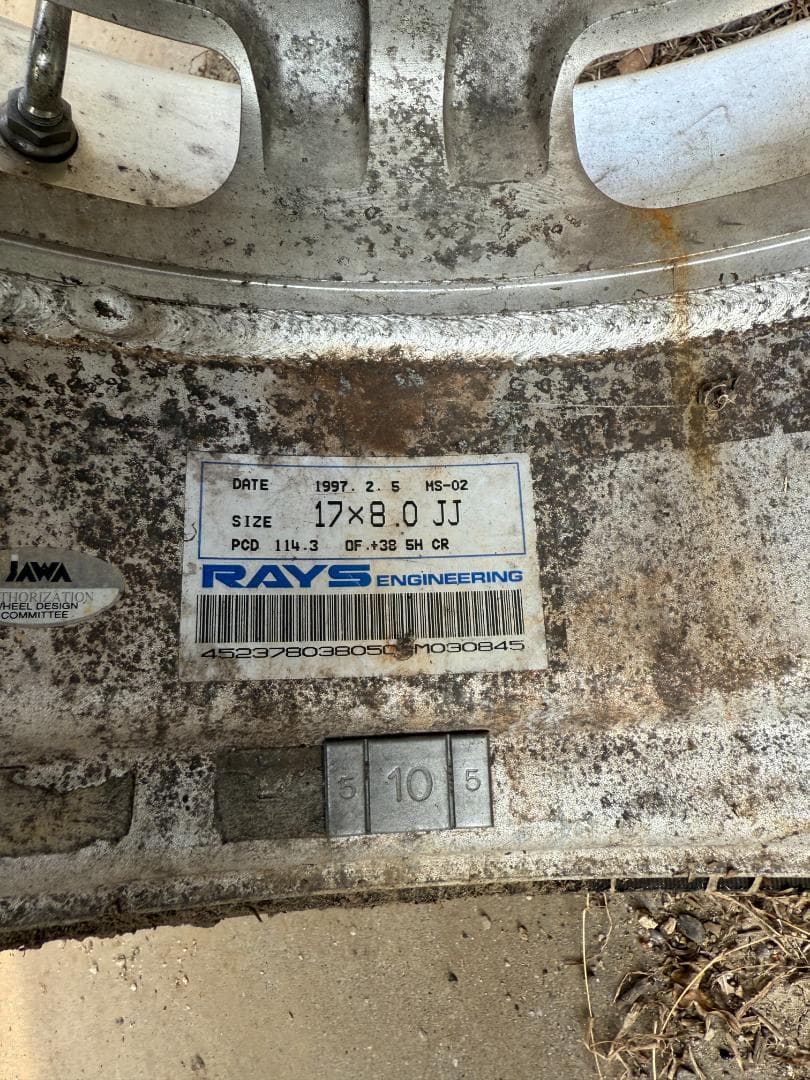 ★値引きしたよ★希少　MS-02 マツダスピード 17インチ　8JJ 2本