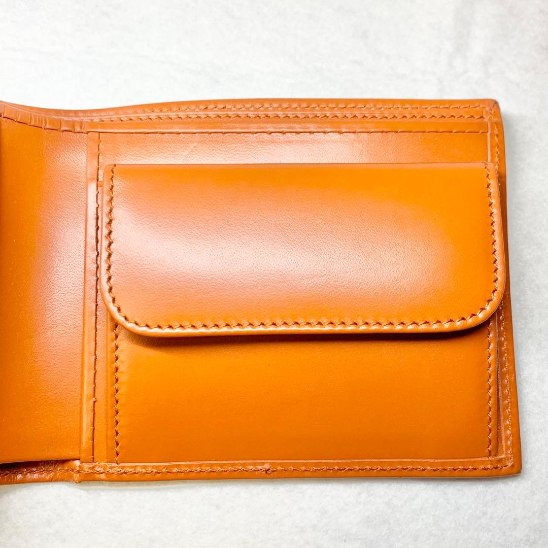 未使用級 ハンティングワールド 折り財布 ゾウロゴ グレー×ブラウン 付属品