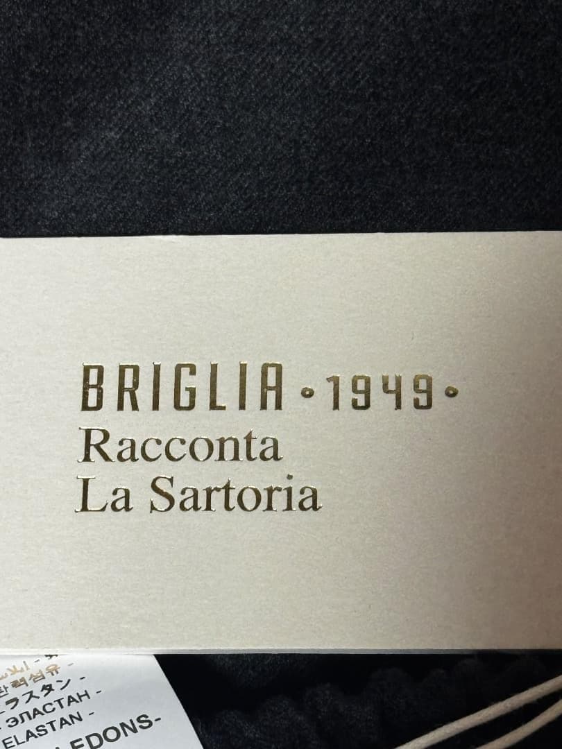 ブリリア1949 ヴァージンウールストレッチ1プリーツテーパードイージーパンツ