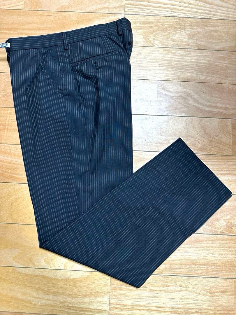 Paul Smith ポールスミス　コレクション　スーツ　黒　ストライプ　L