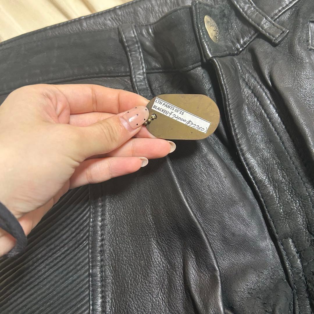 新品　廃盤　14thaddiction オールレザーパンツ