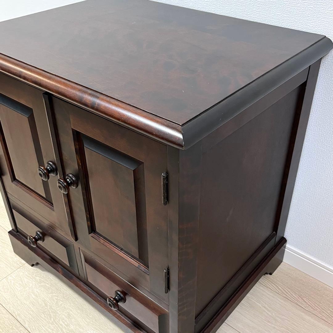 (そ65)北海道民芸家具 ヴィンテージ樺材 リビング収納 サイドキャビネット