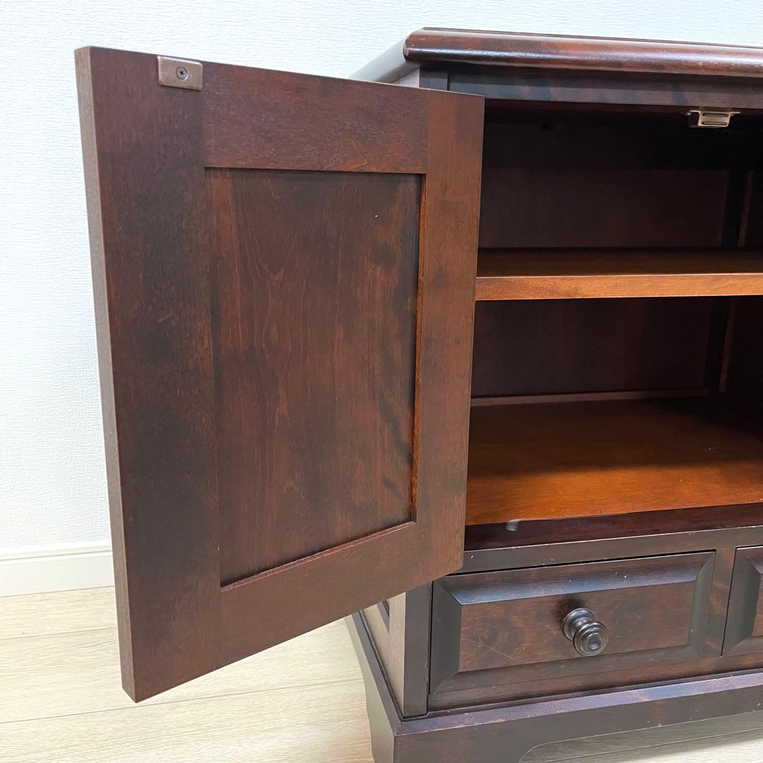 (そ65)北海道民芸家具 ヴィンテージ樺材 リビング収納 サイドキャビネット