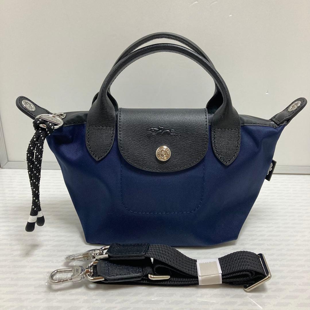 未使用　ロンシャン　LONGCHAMPプリアージュENERGY XSネイビー