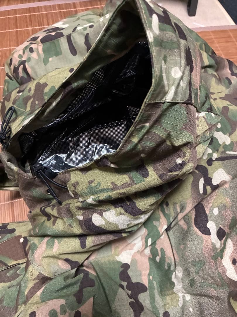 未使用極暖ロシア軍北朝鮮軍仕様防寒服内綿ブラックアルミマルチカム日本稀少品