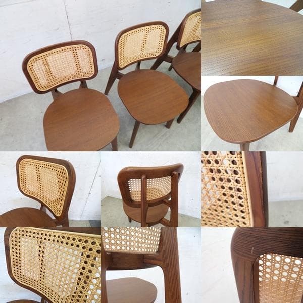 展示品■ザ・コンランショップ■PODIUM■CANE■ケーンチェア■4脚セット■