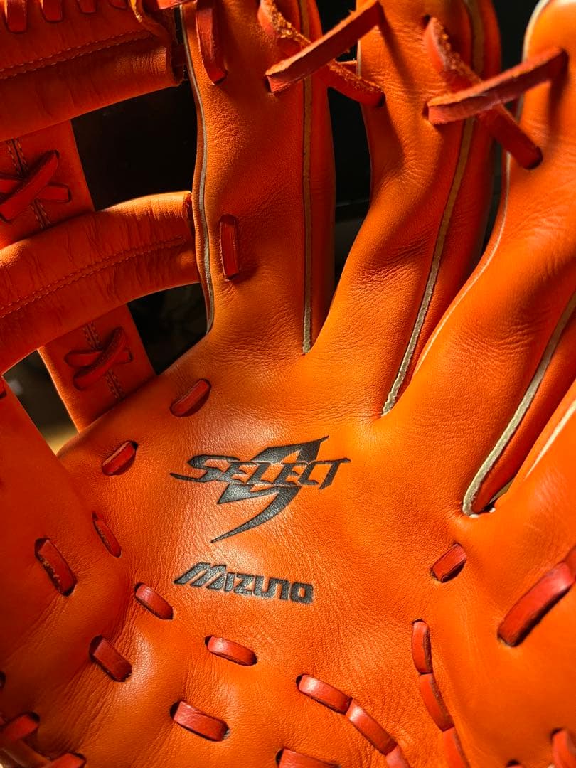 Mizuno Select 軟式グローブ オレンジ