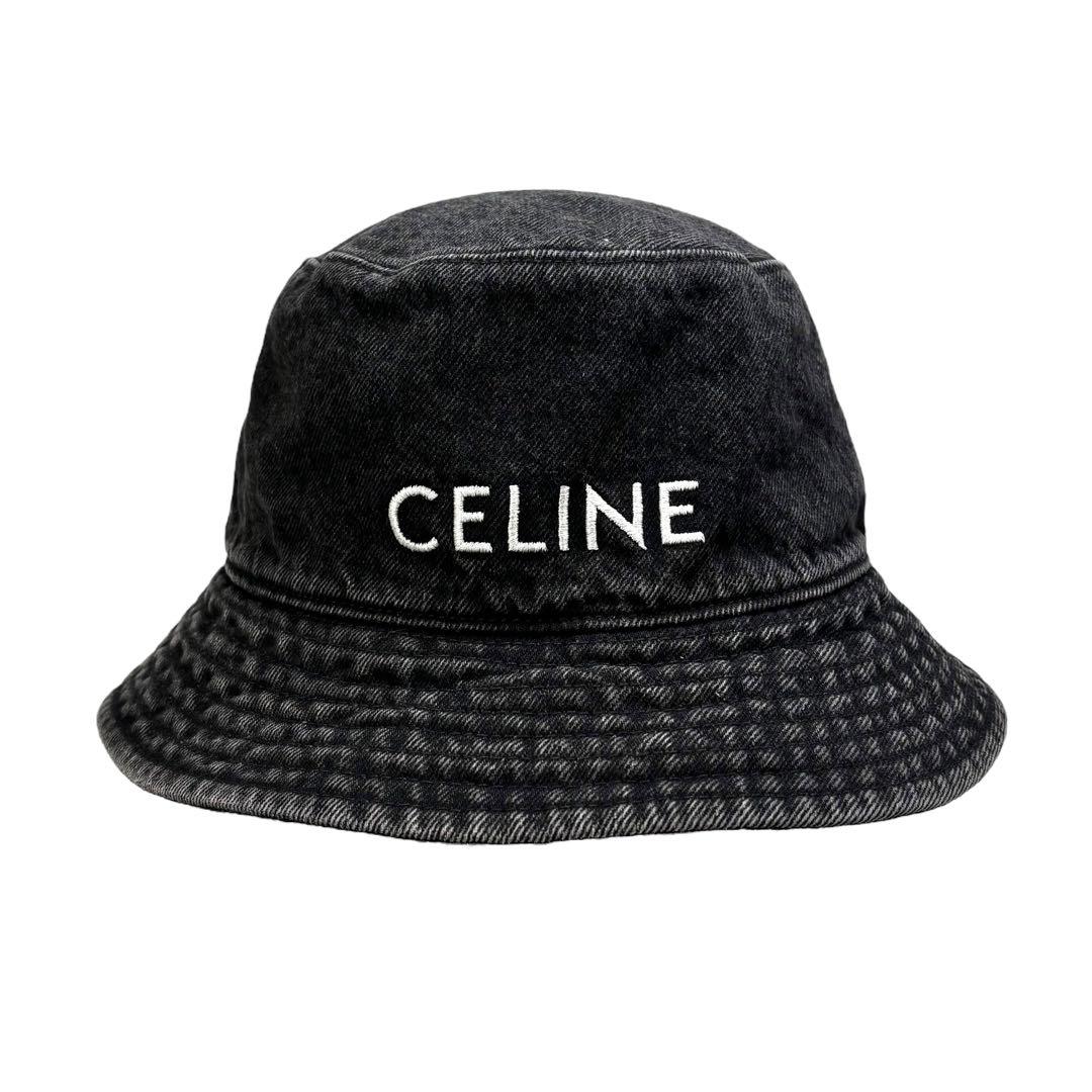 CELINE バケットハット ウォッシュドデニム S