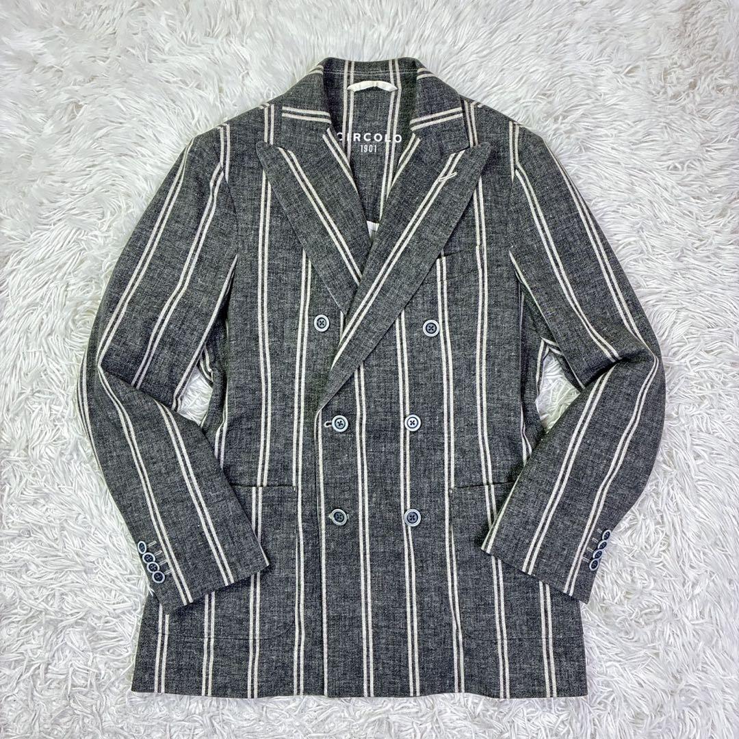 CIRCOLO1901チルコロ ダブルブレストテーラードジャケット　48