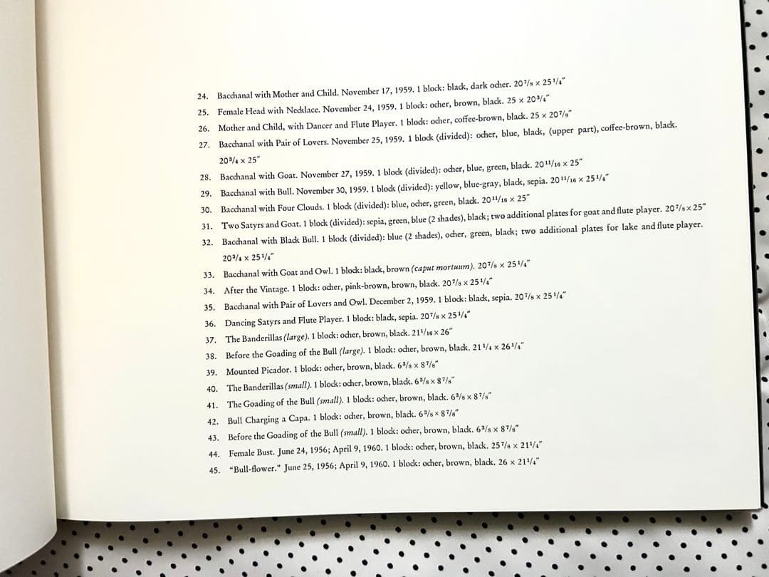 Picassoピカソ リノリウムカット 大きな画集全ページ質感の良い厚紙印刷