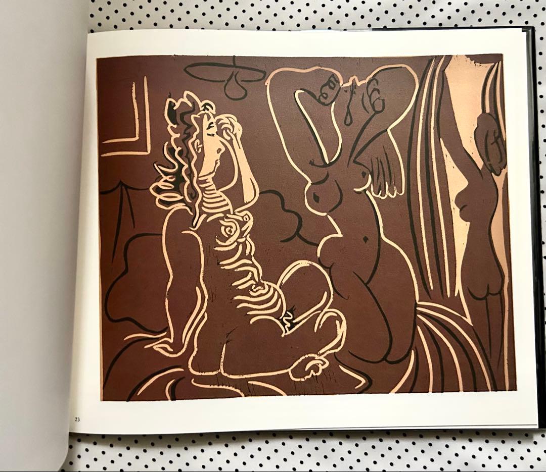 Picassoピカソ リノリウムカット 大きな画集全ページ質感の良い厚紙印刷