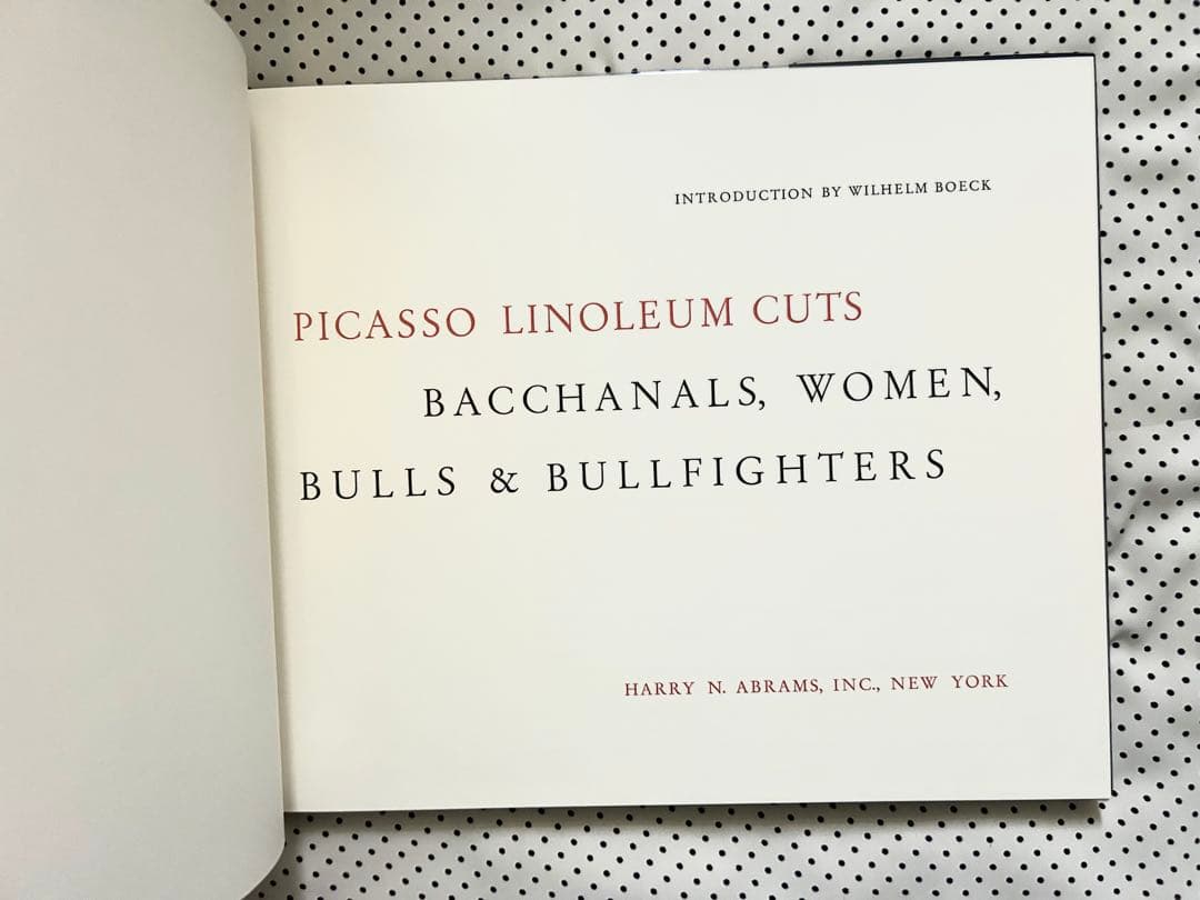 Picassoピカソ リノリウムカット 大きな画集全ページ質感の良い厚紙印刷