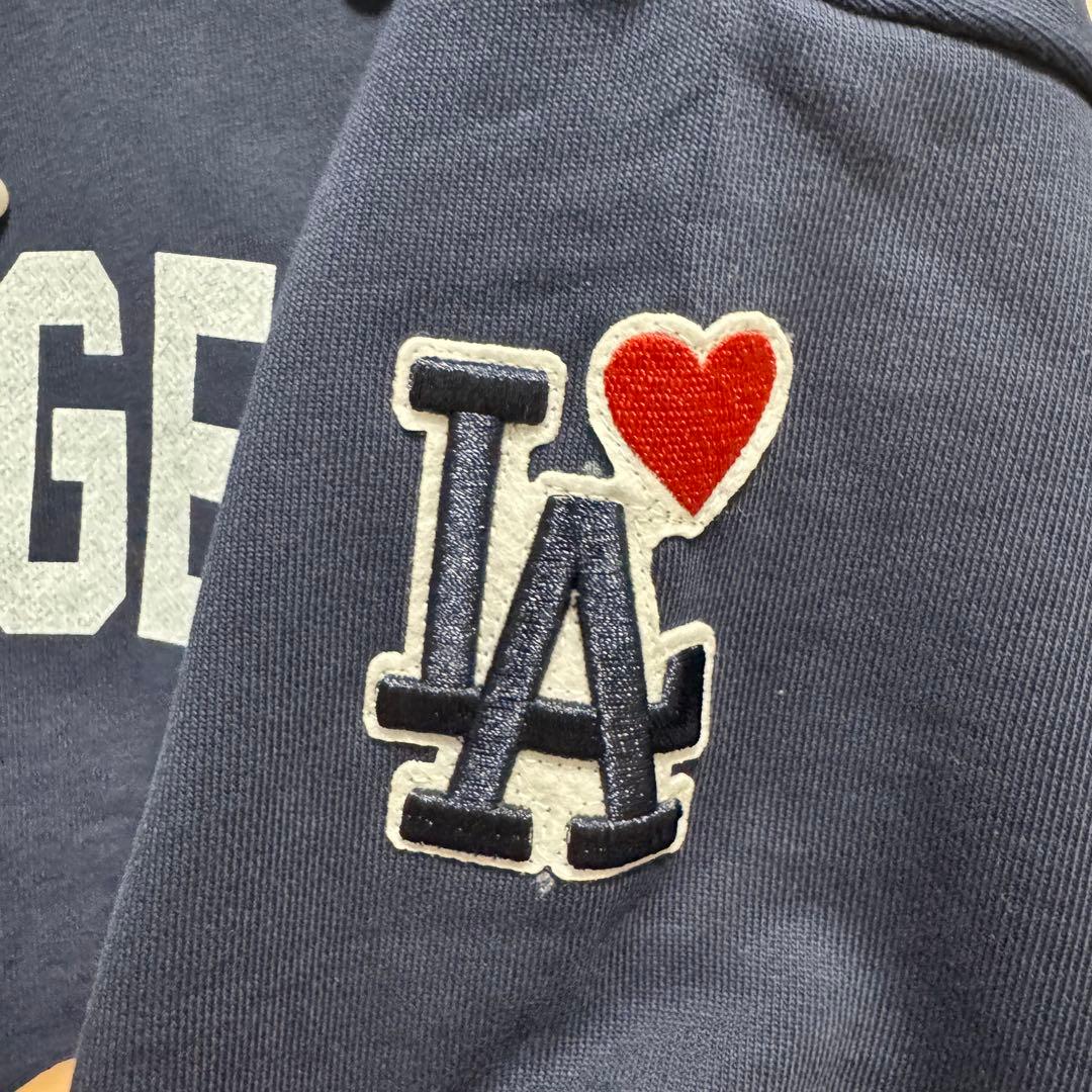 即納　CADUNE<MLB別注>パールスウェット　ネイビー