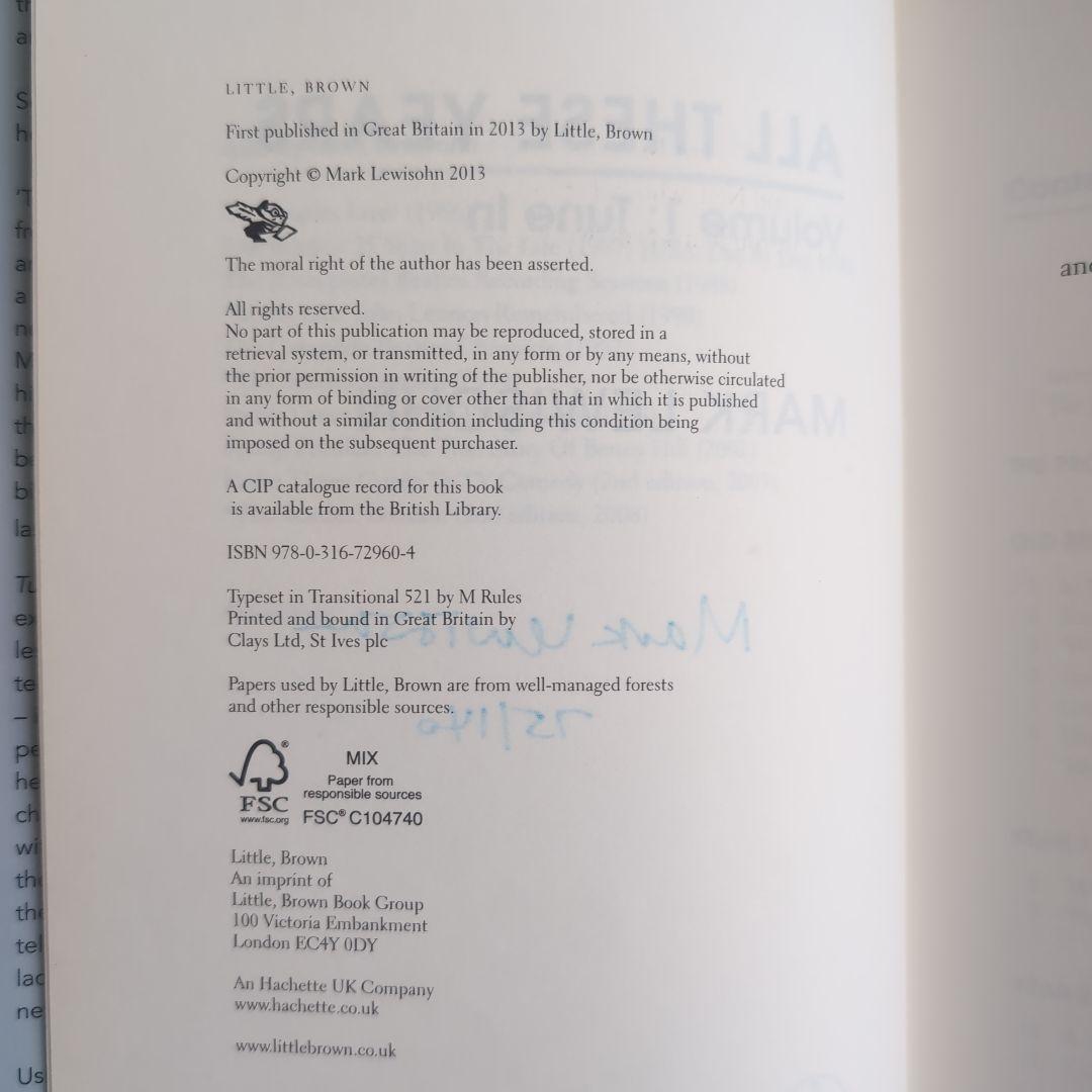 著者サイン入り！ビートルズ 「TUNE IN」 UK初版本 140部限定