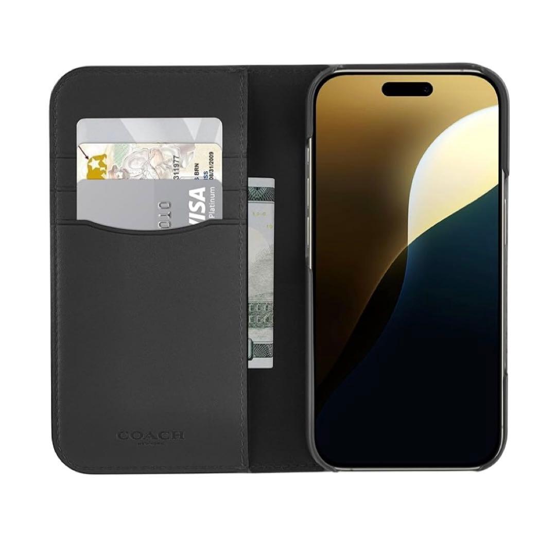 ◆新品 COACH コーチ iPhone16Pro フォリオ ケース 手帳型◆