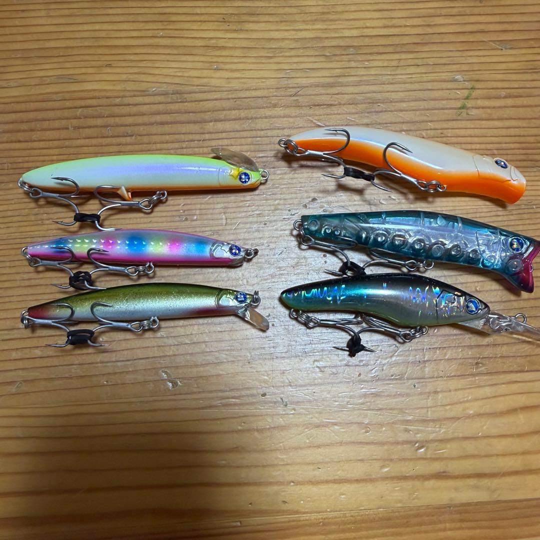 送料無料　未使用品　ブルーブルー　blue blue シーバスルアー　6個セット