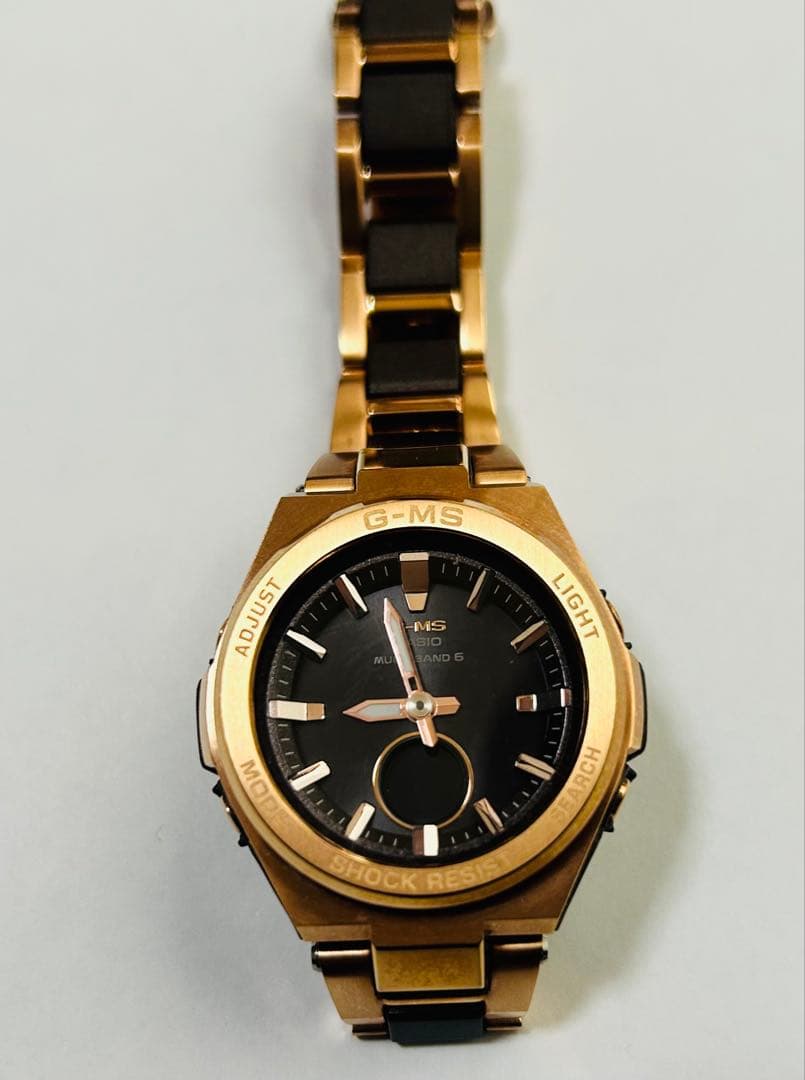 G-MS ゴールド/ブラック 自動巻き腕時計