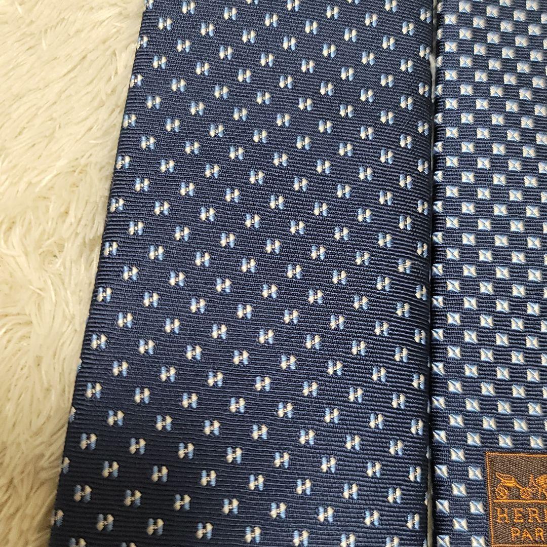 極美品✨HERMES エルメス ネクタイ Hメドール H柄 2023秋冬モデル