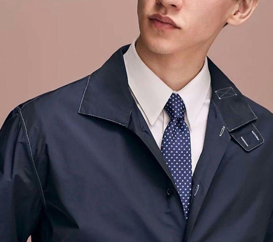 極美品✨HERMES エルメス ネクタイ Hメドール H柄 2023秋冬モデル