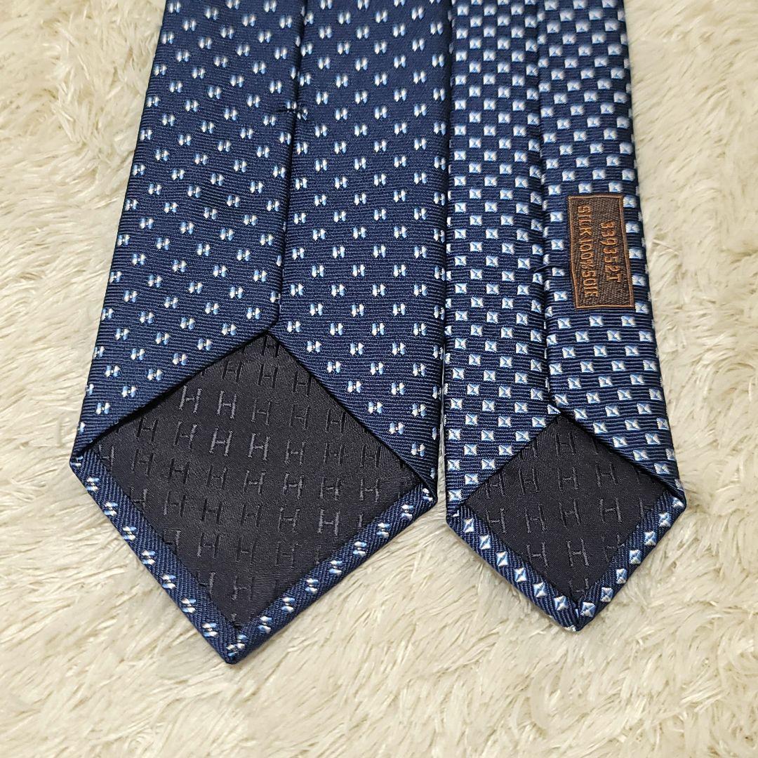 極美品✨HERMES エルメス ネクタイ Hメドール H柄 2023秋冬モデル