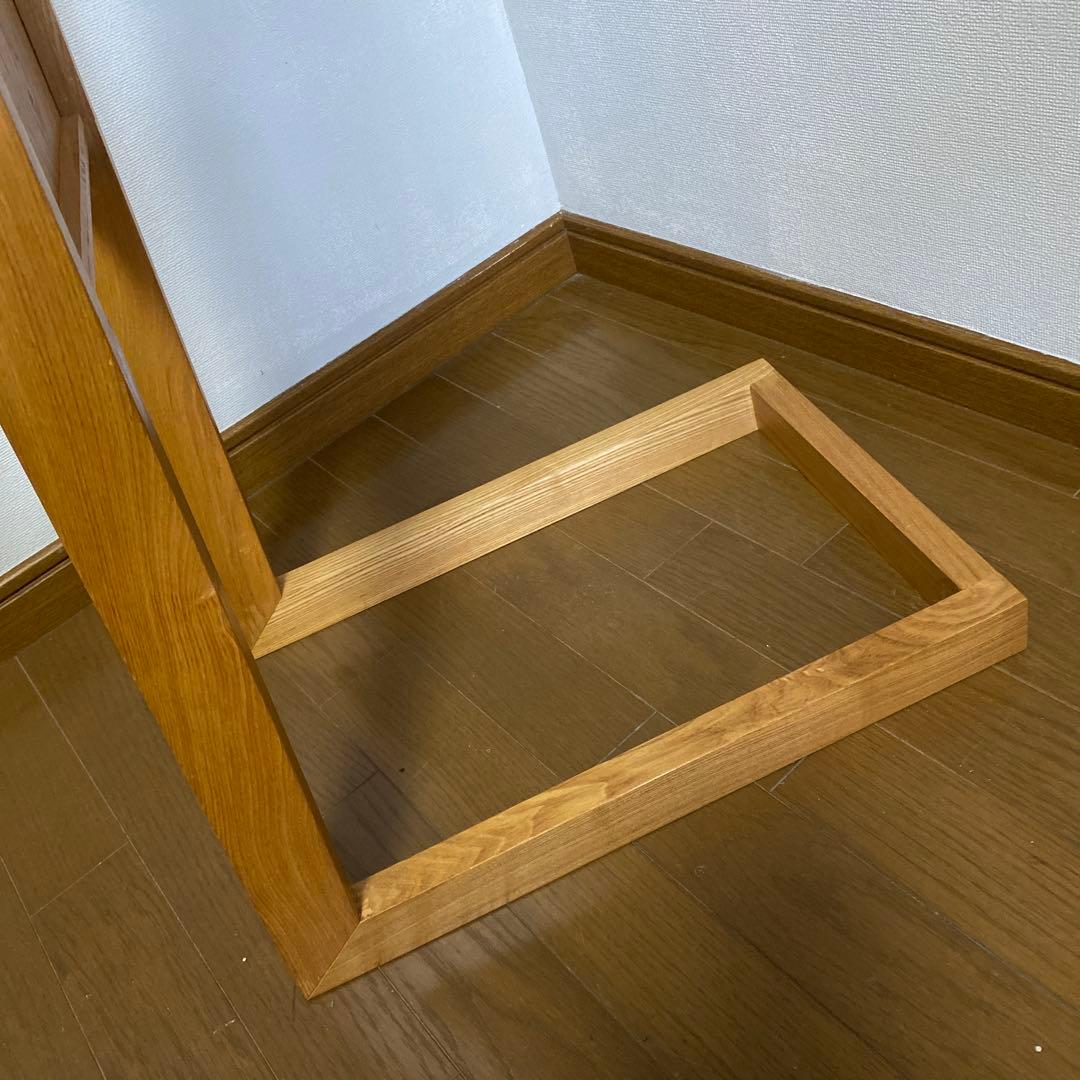 MUJI 無印良品 希少 生産終了品 廃盤品 タモ材 スタンドミラー 姿見 木製