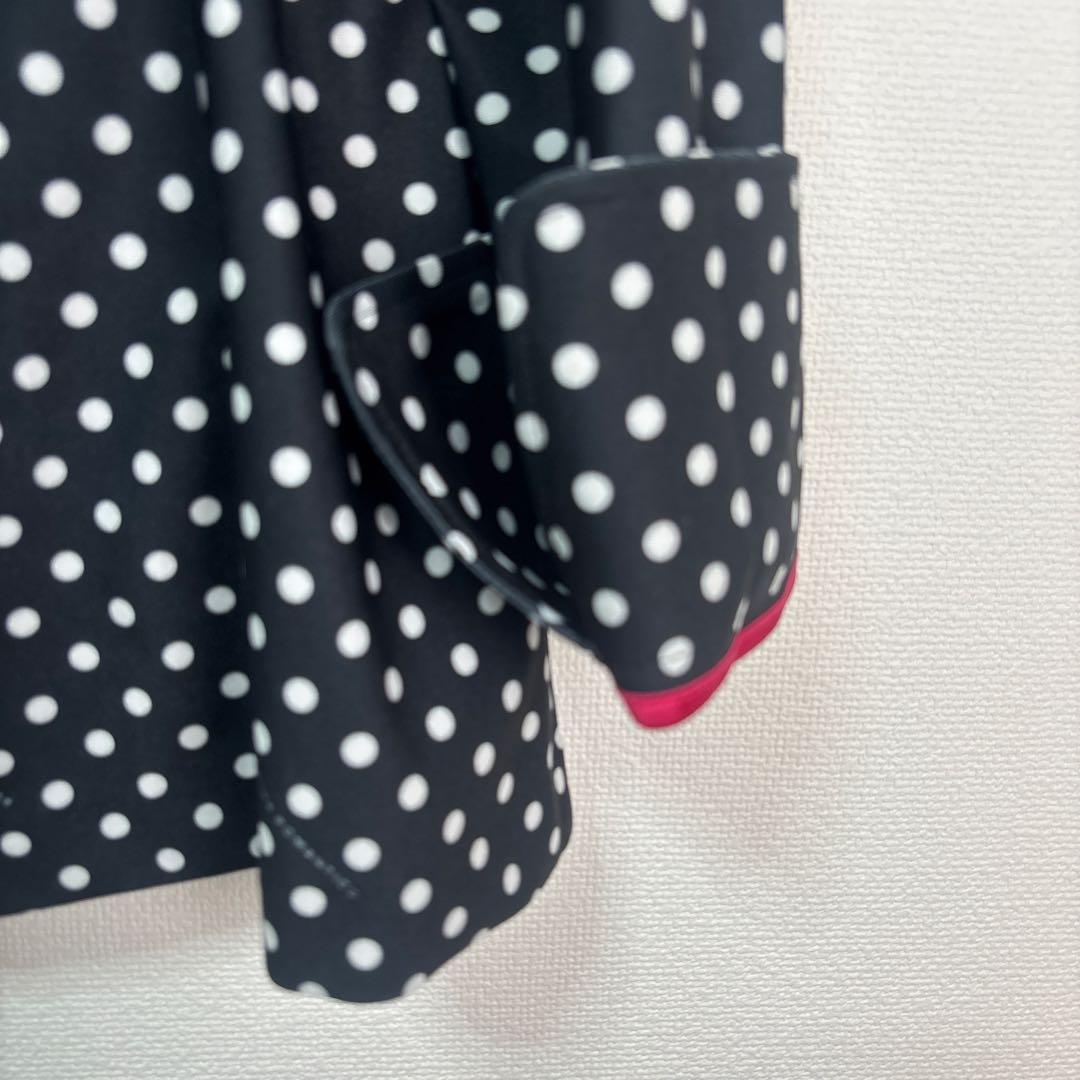 美品 レジィーナロマンティコ ドット柄 テーラードジャケット パールボタン 38