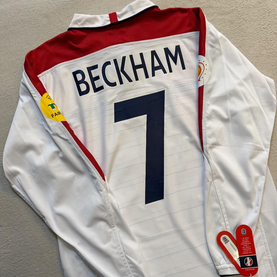 【新品未使用】ベッカム 2002 イングランド代表 日韓W杯 ユニフォーム