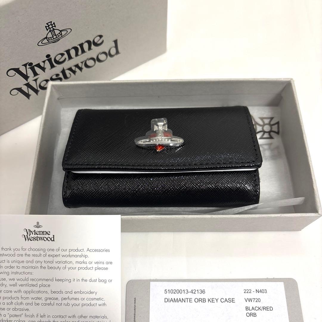 ヴィヴィアンウエストウッド　ディアマンテ4連キーケース ハートオーブ　新品