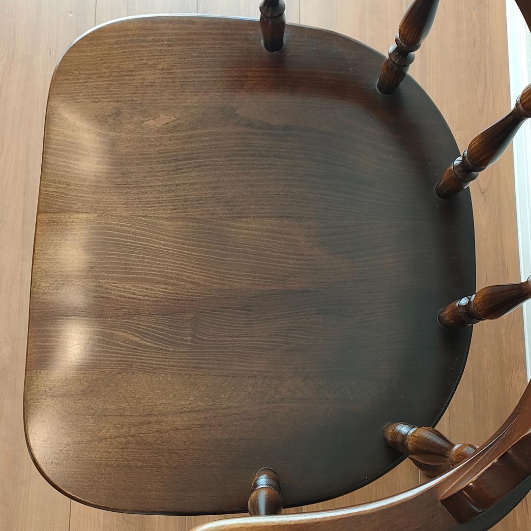 〈美品〉キツツキ　アームチェア　キャプテン　持ち手　ろくろ脚