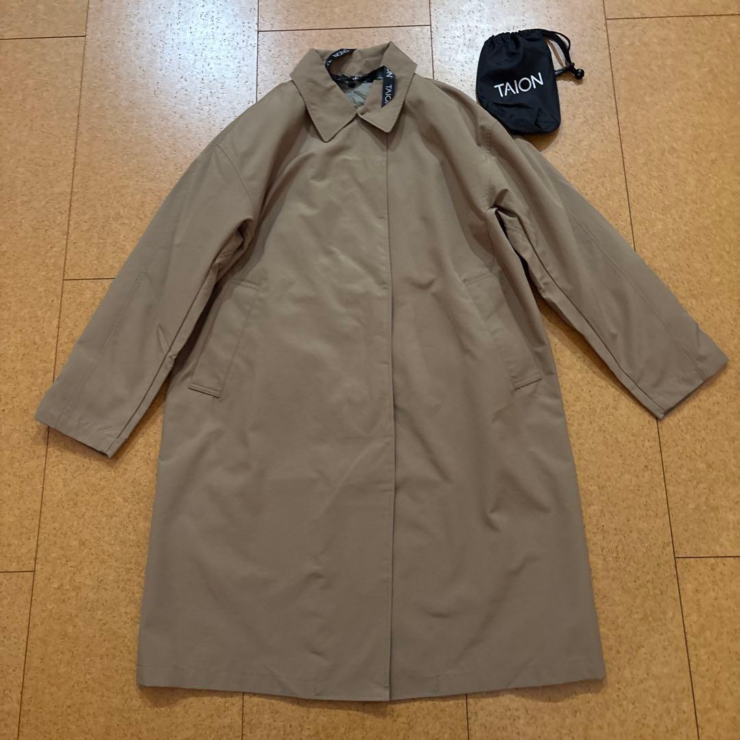 新品 タグ付　タイオン バルカラーコート ダウンジャケットSET ベージュ　S