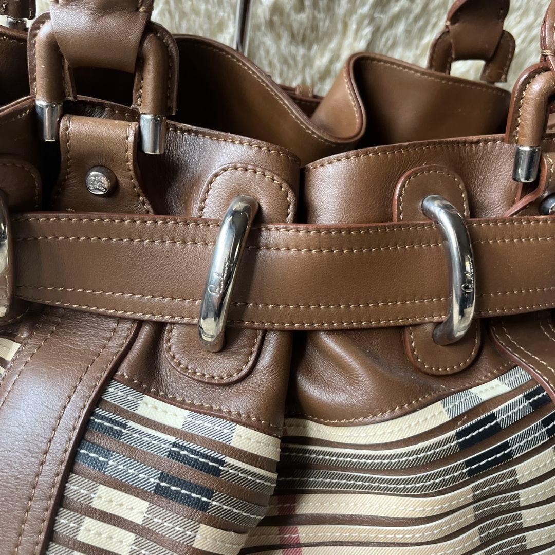 希少　バーバリー　プローサム　トートバッグ　ノバチェック