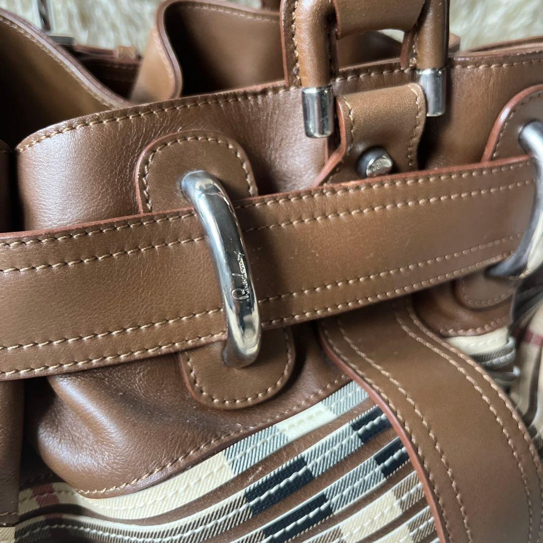 希少　バーバリー　プローサム　トートバッグ　ノバチェック