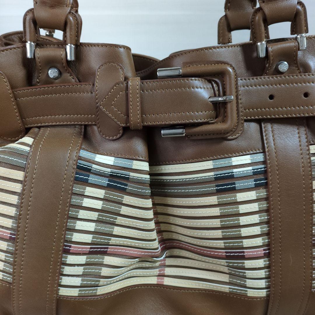 希少　バーバリー　プローサム　トートバッグ　ノバチェック