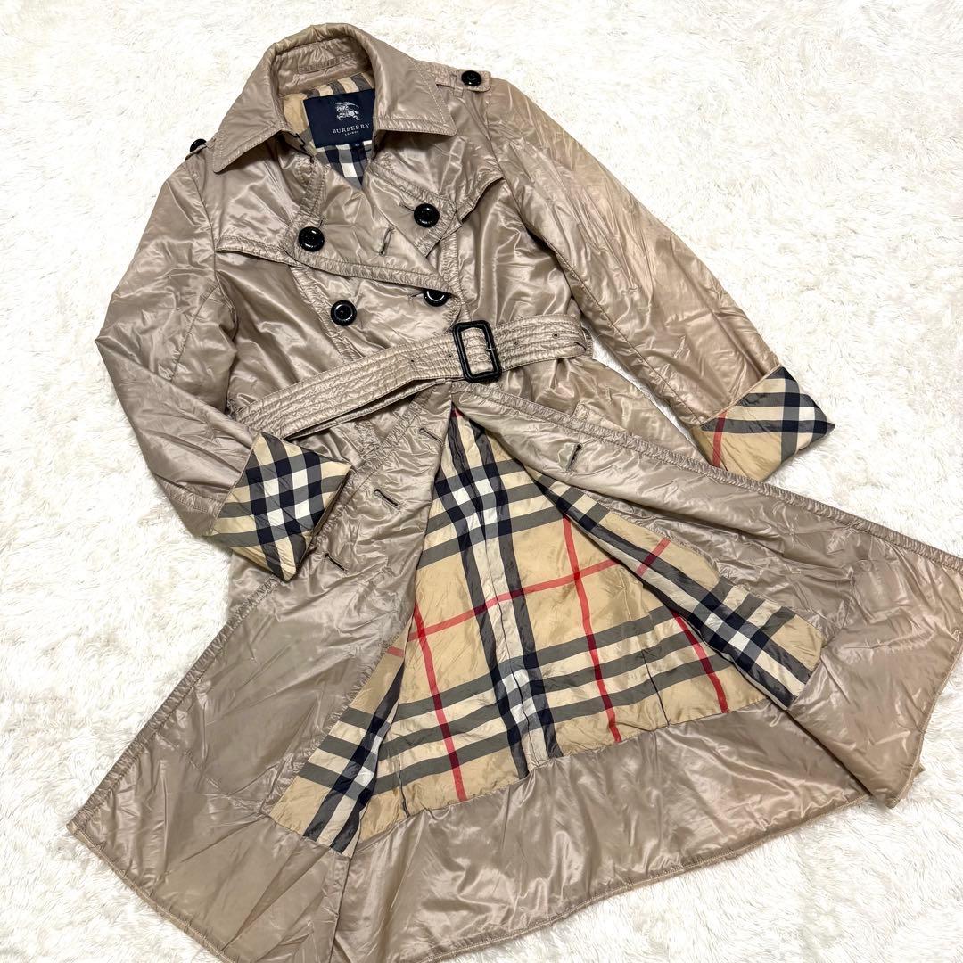 BURBERRY バーバリーロンドン ダウンコート トレンチコート　ノバチェック