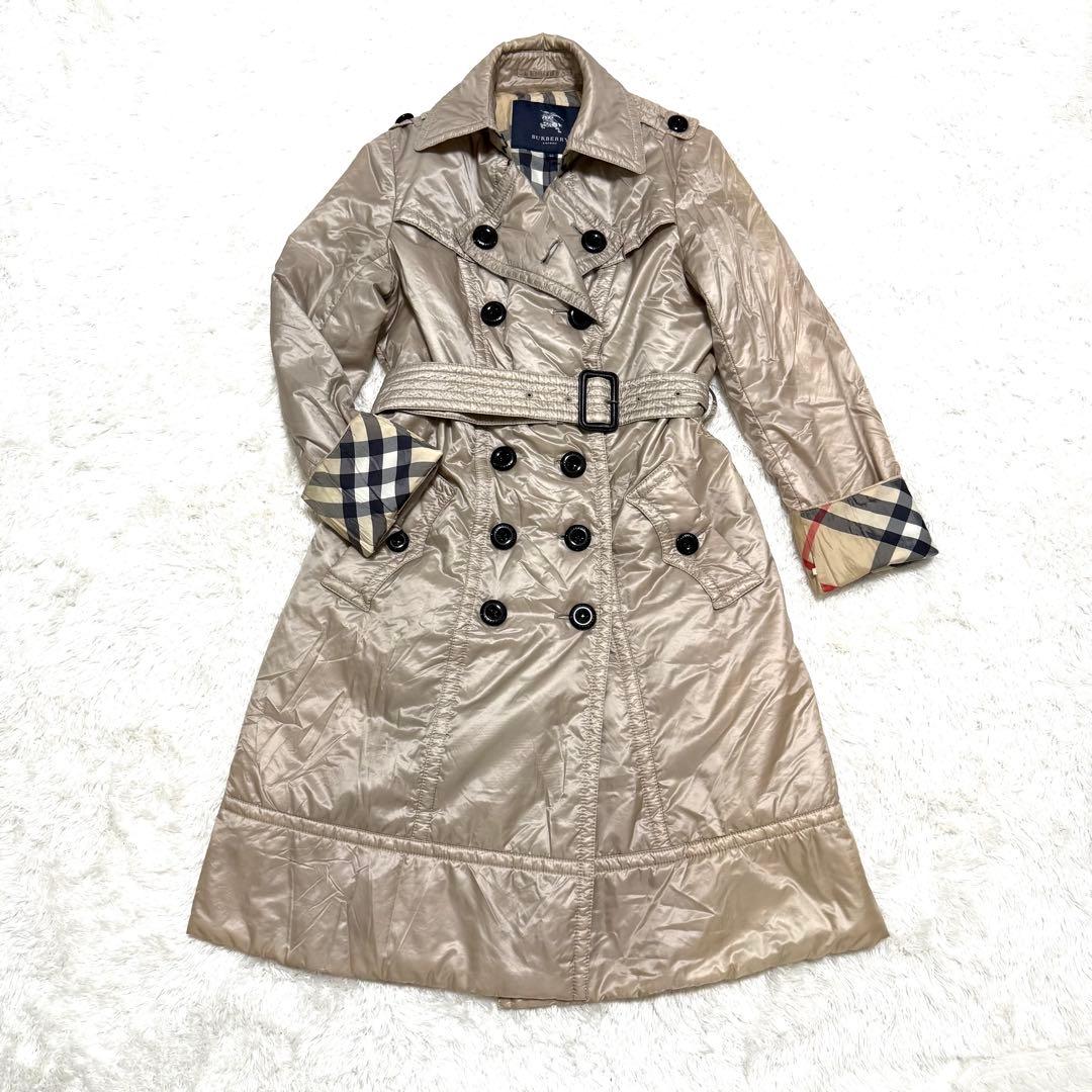 BURBERRY バーバリーロンドン ダウンコート トレンチコート　ノバチェック