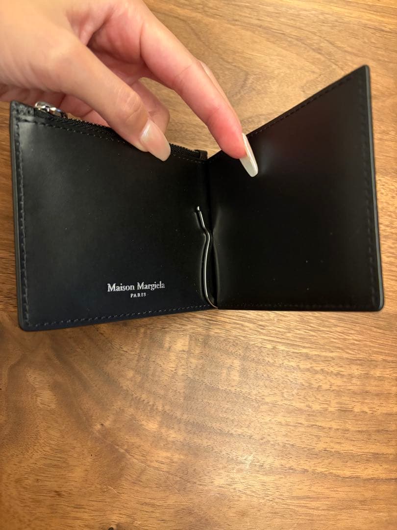 BLook様Maison Margiela 黒 レザー マネークリップ