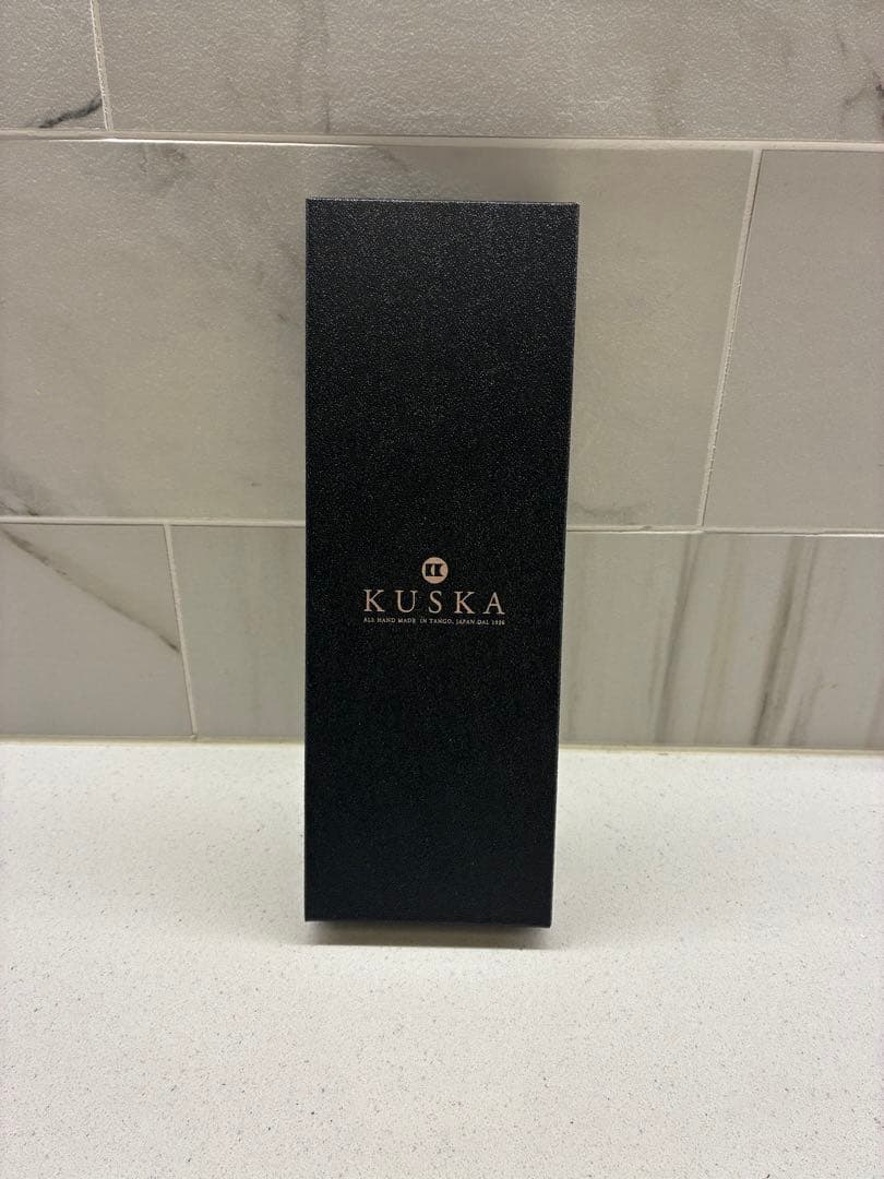 KUSKA ブルー 青 ネクタイ ギフトボックス付き 未使用 新品 シルク 人気