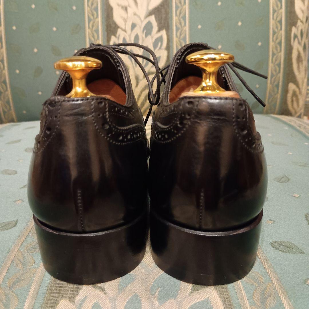 【SHETLANDFOX】クォーターブローグ 黒　　24.5cm