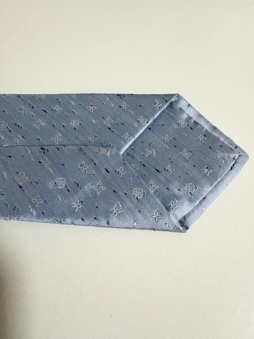 【正規品】LOUIS VUITTON ルイヴィトン ネクタイ 水色