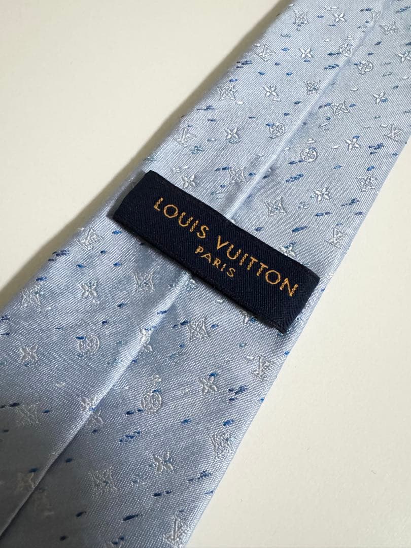 【正規品】LOUIS VUITTON ルイヴィトン ネクタイ 水色