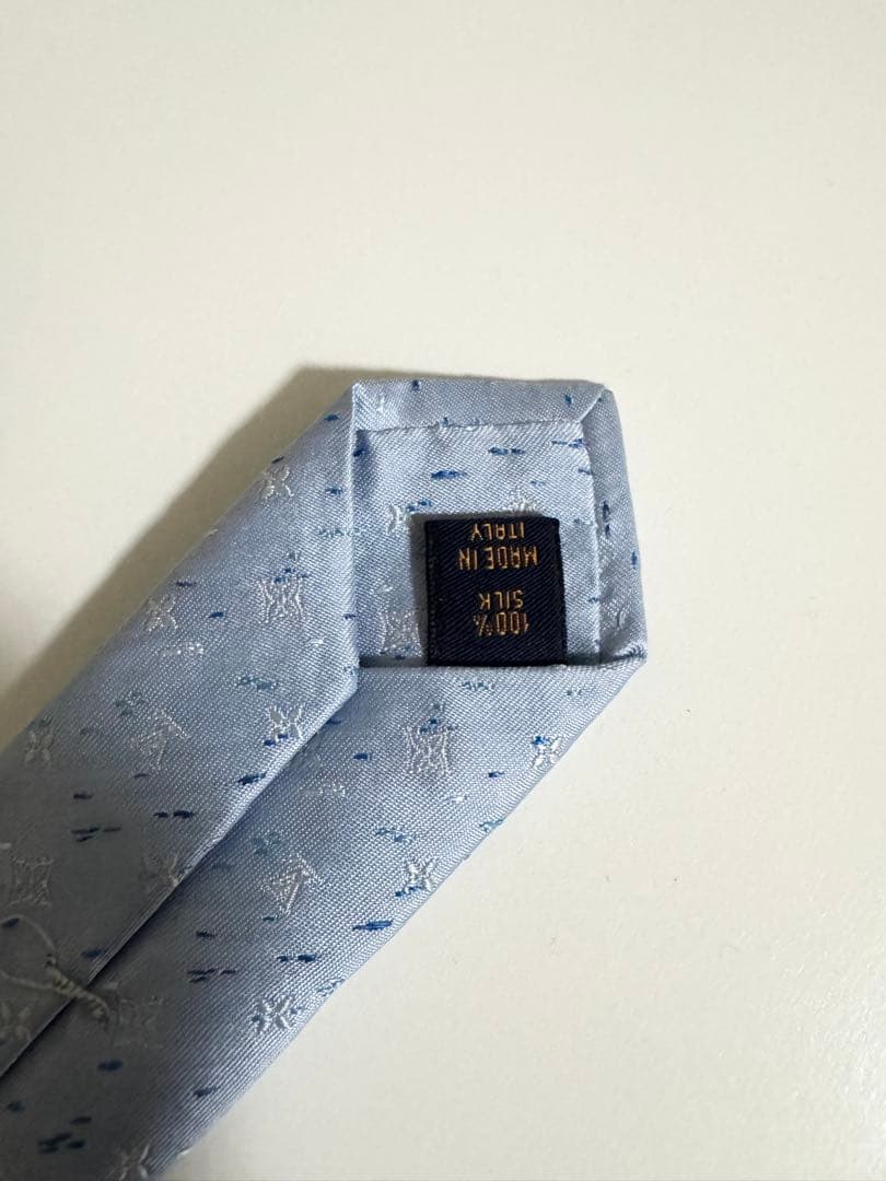 【正規品】LOUIS VUITTON ルイヴィトン ネクタイ 水色