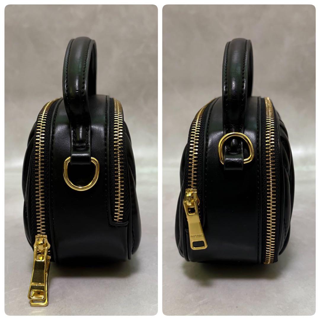 極美品　miumiu ミュウミュウ　ハンドバッグ　ショルダー　レザー　マテラッセ