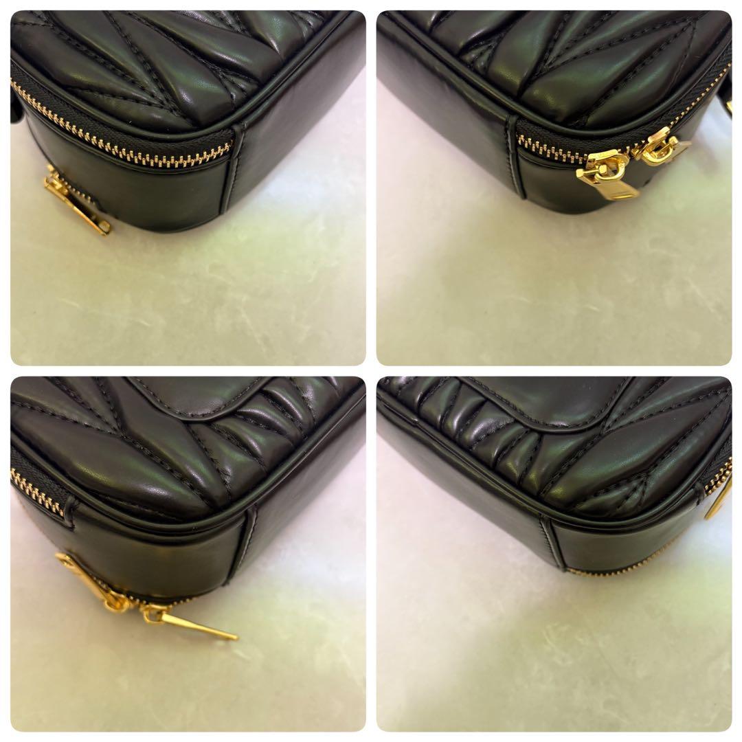 極美品　miumiu ミュウミュウ　ハンドバッグ　ショルダー　レザー　マテラッセ