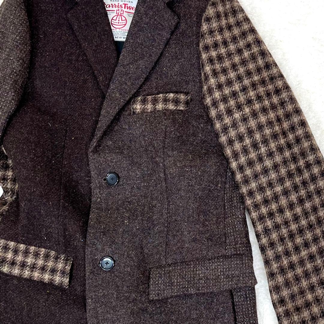 Harris Tweed × BEAUTY&YOUTH チェスターコート S