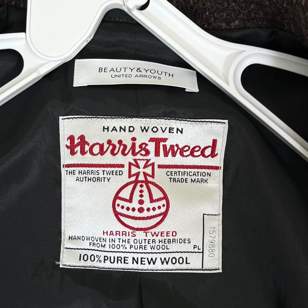 Harris Tweed × BEAUTY&YOUTH チェスターコート S