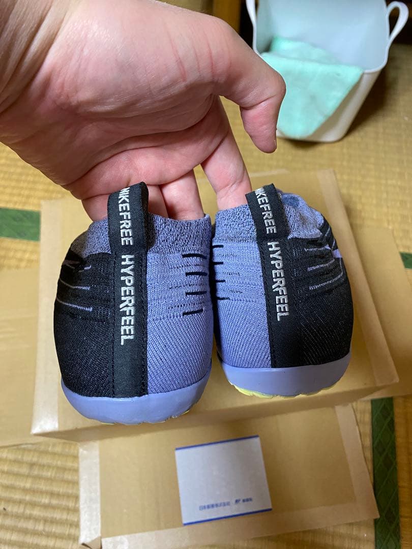 ナイキ　フリーハイパーフューエルラン　フライニット　トレイルランニング