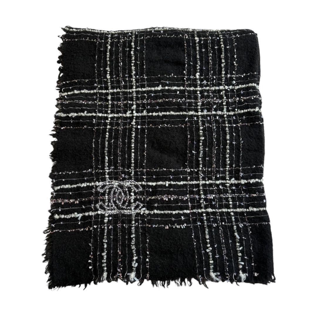 23AW CHANEL マフラー　ウール、コットン & ミックス ファイバー