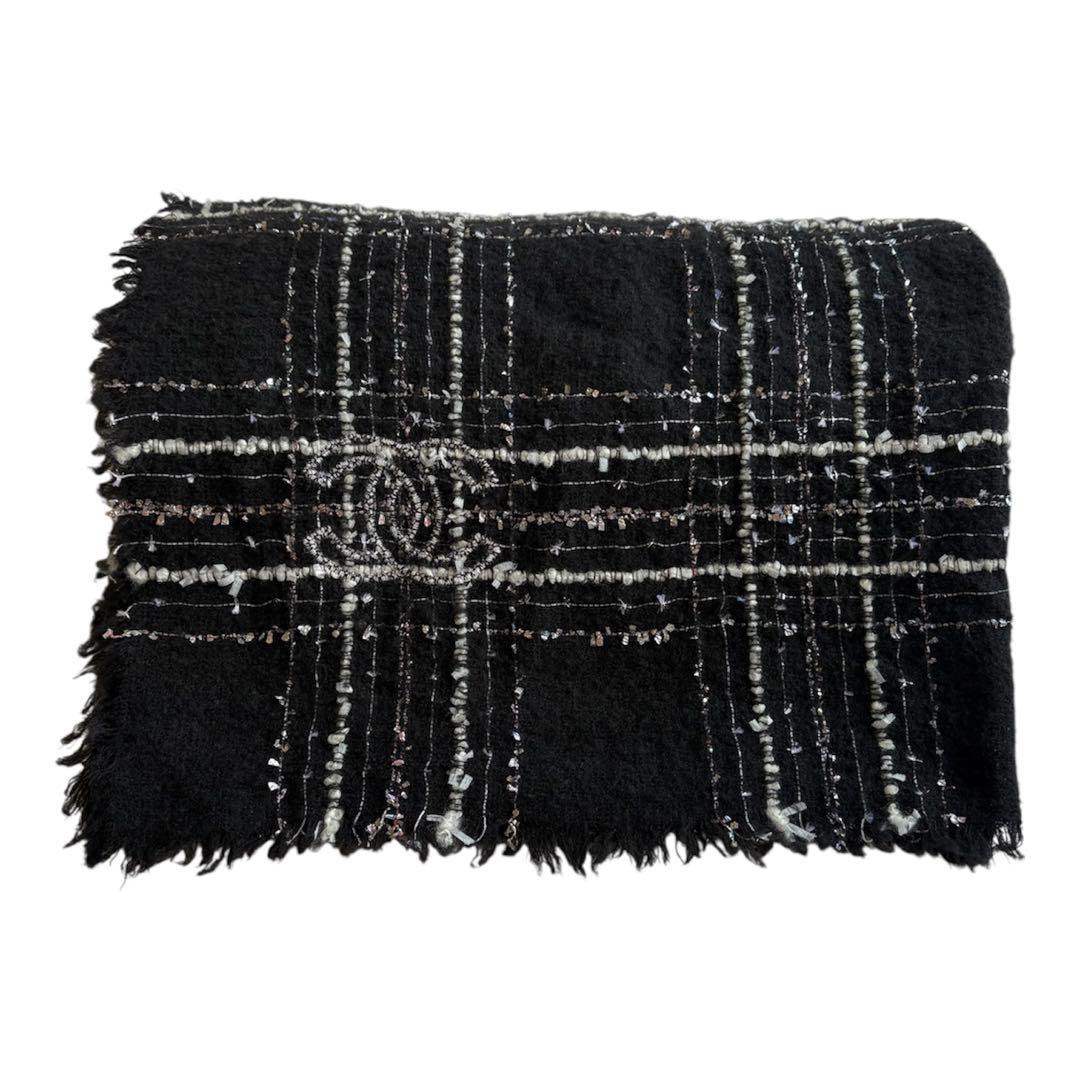 23AW CHANEL マフラー　ウール、コットン & ミックス ファイバー