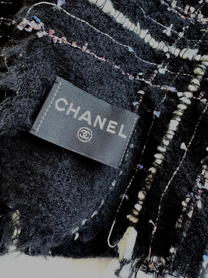23AW CHANEL マフラー　ウール、コットン & ミックス ファイバー