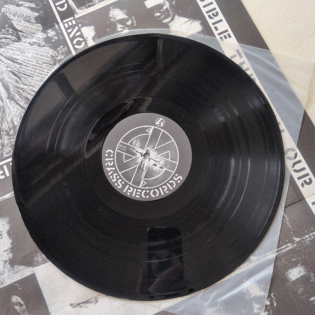 CRASS　日本盤レコード　帯カラーコピー